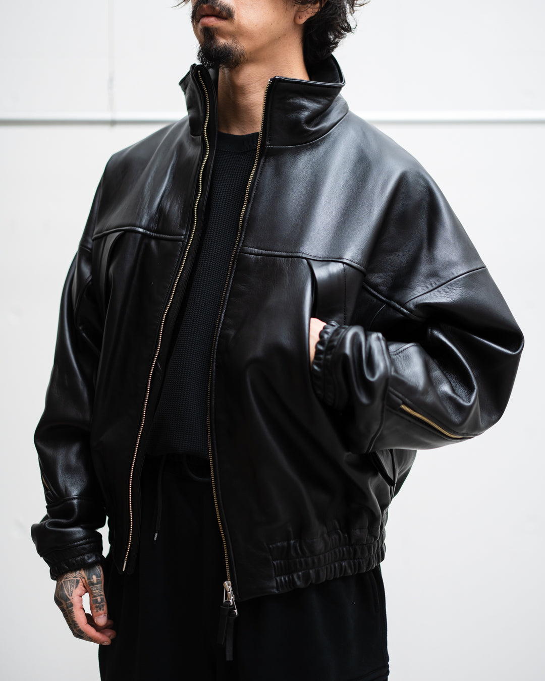 ROTOL LEATHER VENTILATION BLOUSON