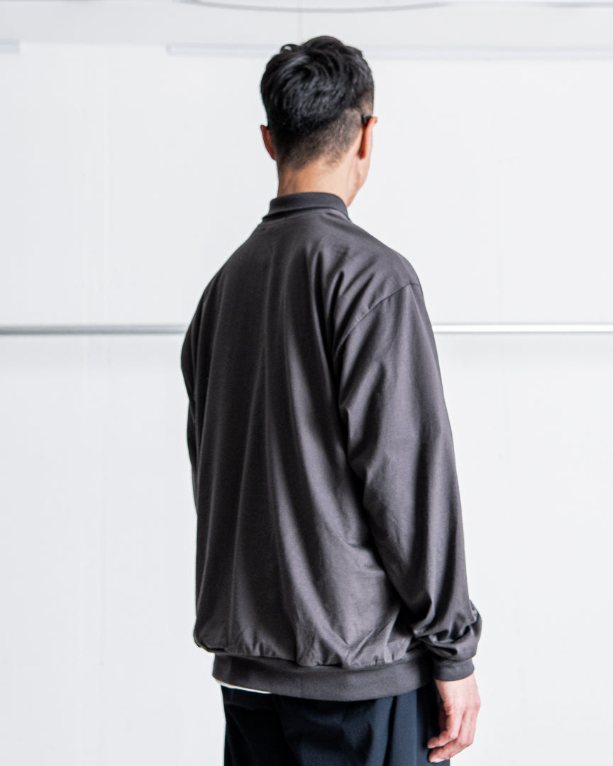 INTERIM HYPER BIG HIGH GAUGE SUVIN JERSEY LONG POLO SHIRT