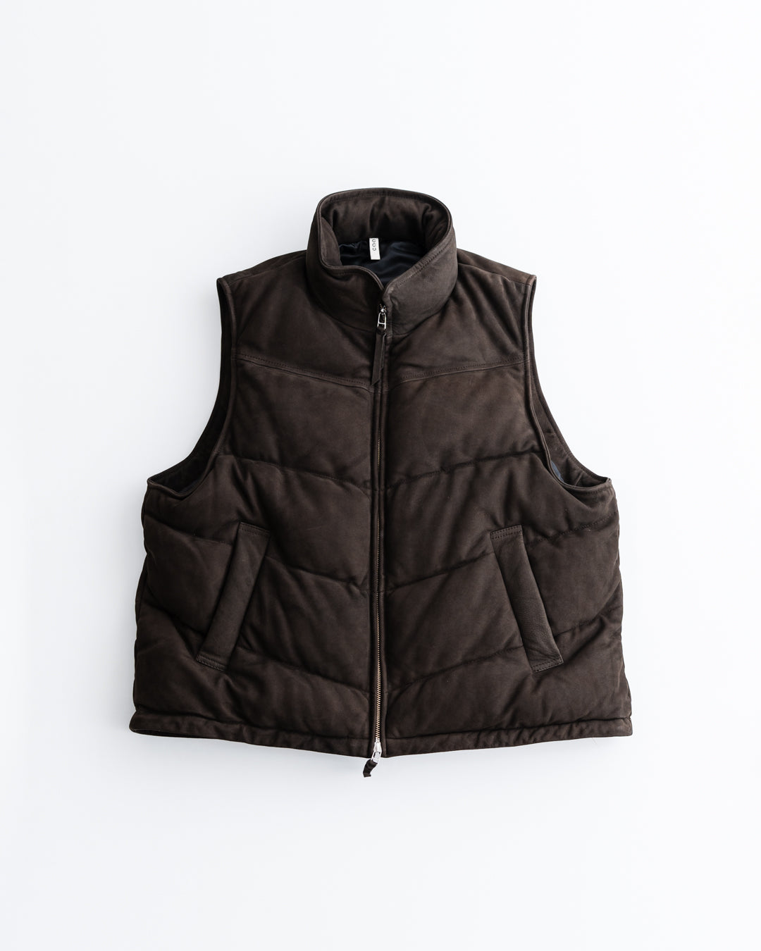CCU PADDING VEST - COW NUBUCK