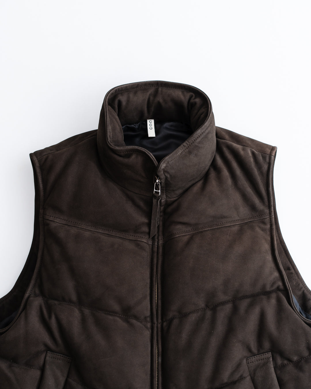 CCU PADDING VEST - COW NUBUCK