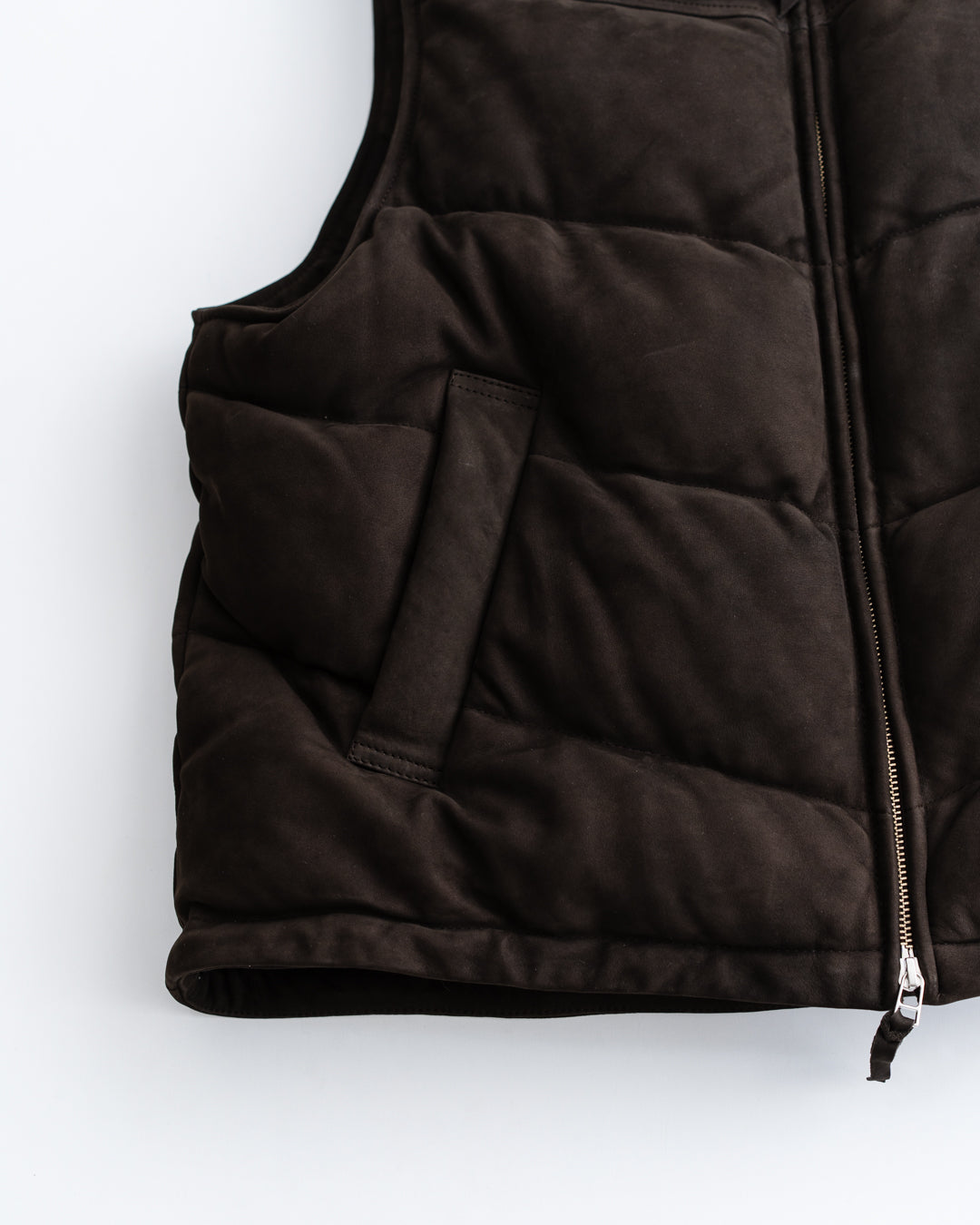 CCU PADDING VEST - COW NUBUCK