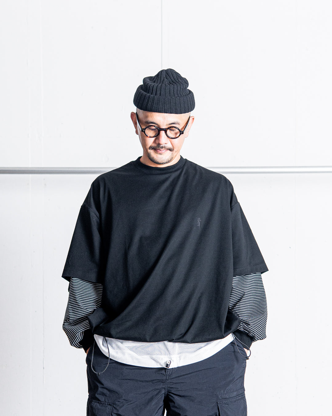 is-ness BALLOON LAYERED LONG SLEEVE T SHIRT