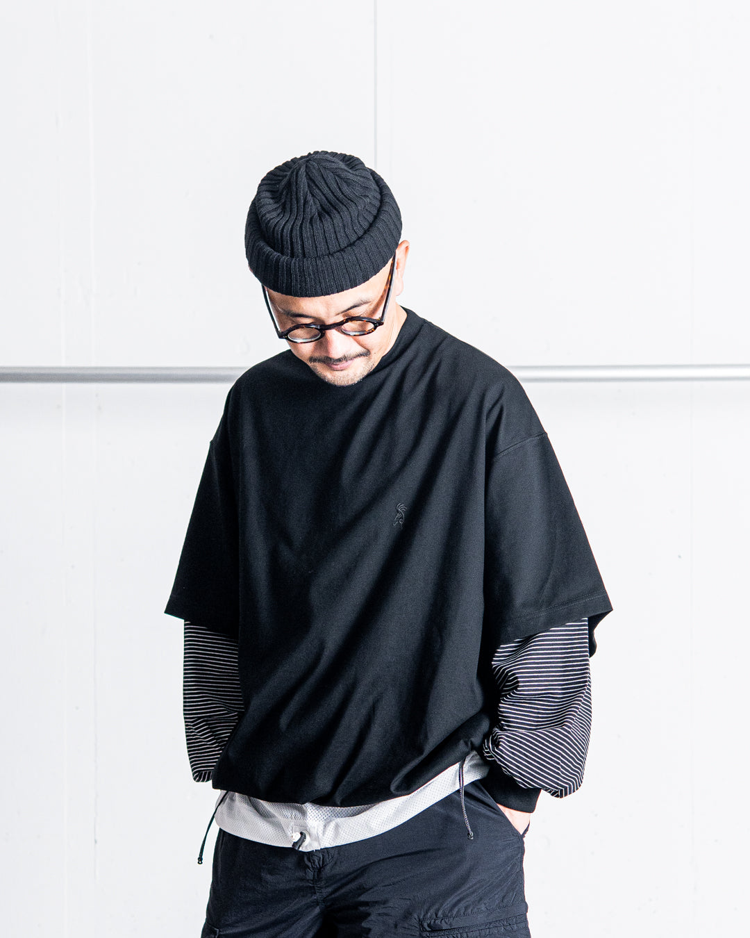 is-ness BALLOON LAYERED LONG SLEEVE T SHIRT
