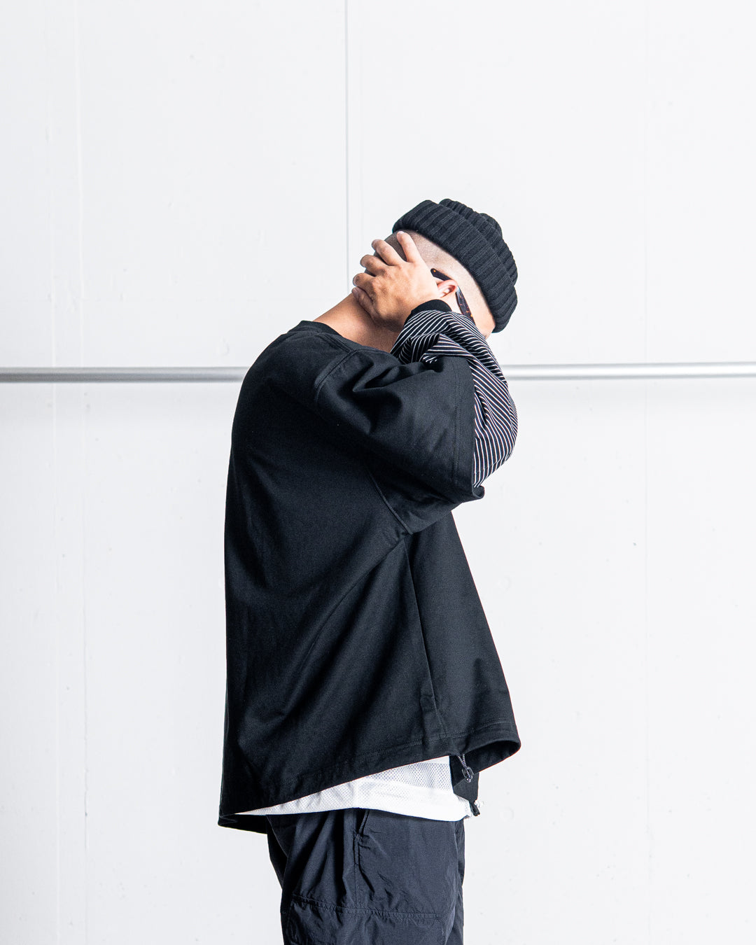 is-ness BALLOON LAYERED LONG SLEEVE T SHIRT