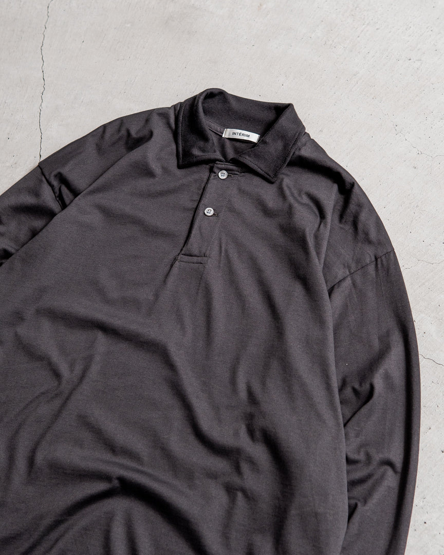 INTERIM HYPER BIG HIGH GAUGE SUVIN JERSEY LONG POLO SHIRT