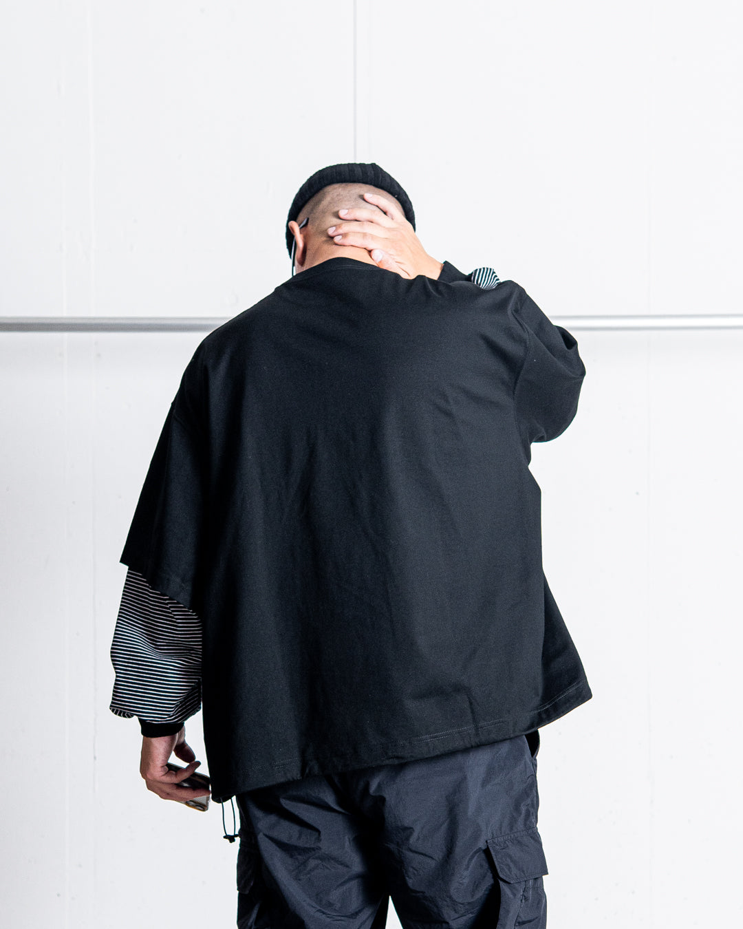 is-ness BALLOON LAYERED LONG SLEEVE T SHIRT
