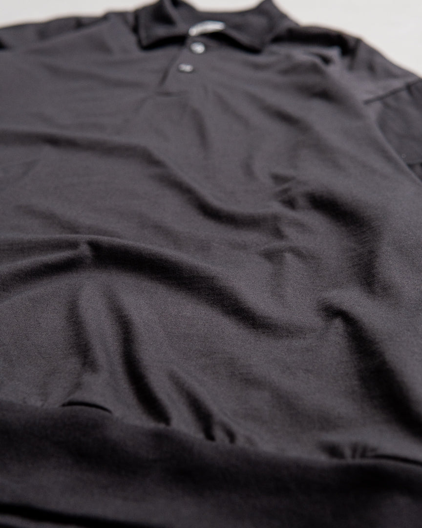 INTERIM HYPER BIG HIGH GAUGE SUVIN JERSEY LONG POLO SHIRT