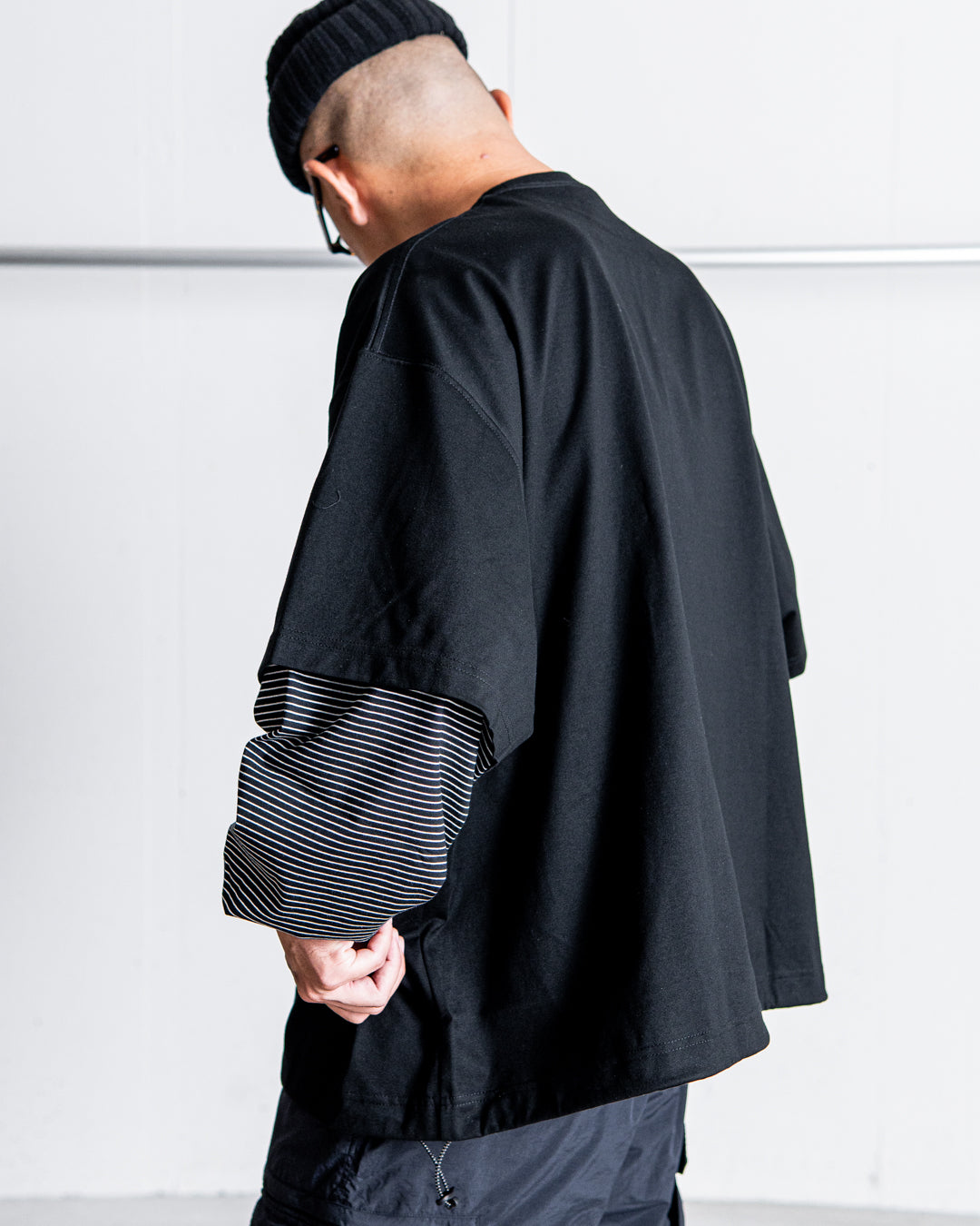 is-ness BALLOON LAYERED LONG SLEEVE T SHIRT