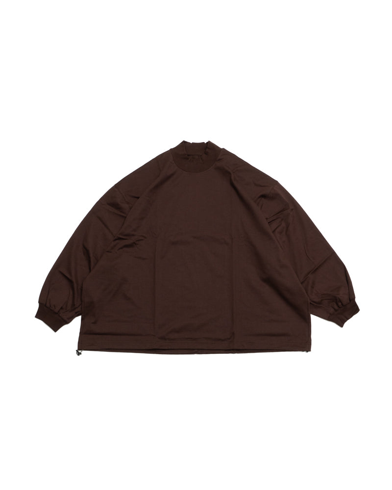 is-ness BALLOON MOCK LONG SLEEVE T SHIRT