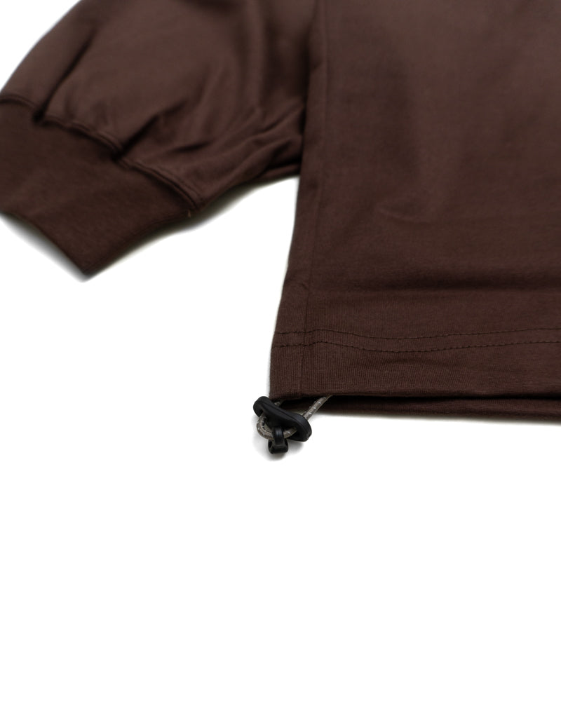is-ness BALLOON MOCK LONG SLEEVE T SHIRT