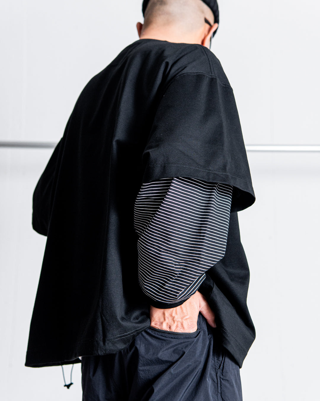 is-ness BALLOON LAYERED LONG SLEEVE T SHIRT
