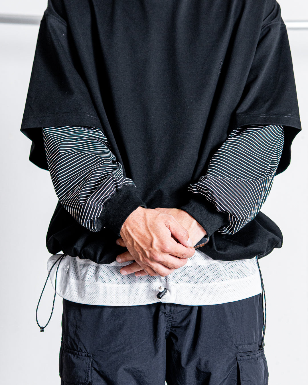 is-ness BALLOON LAYERED LONG SLEEVE T SHIRT