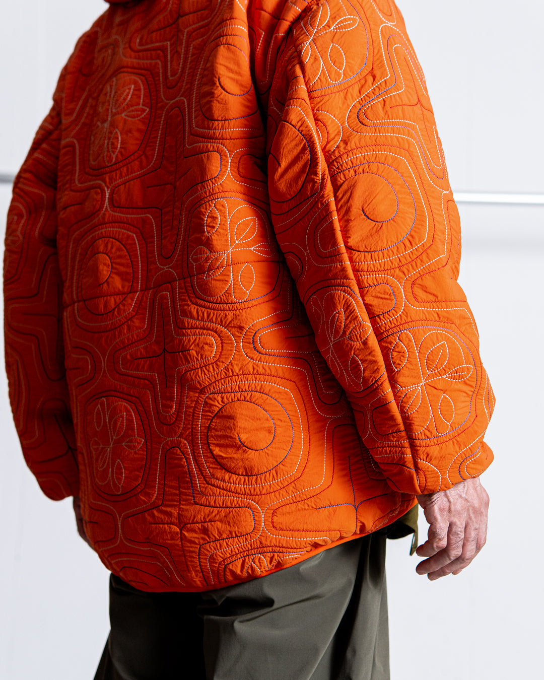 norbit Ainu quilted hood jacket