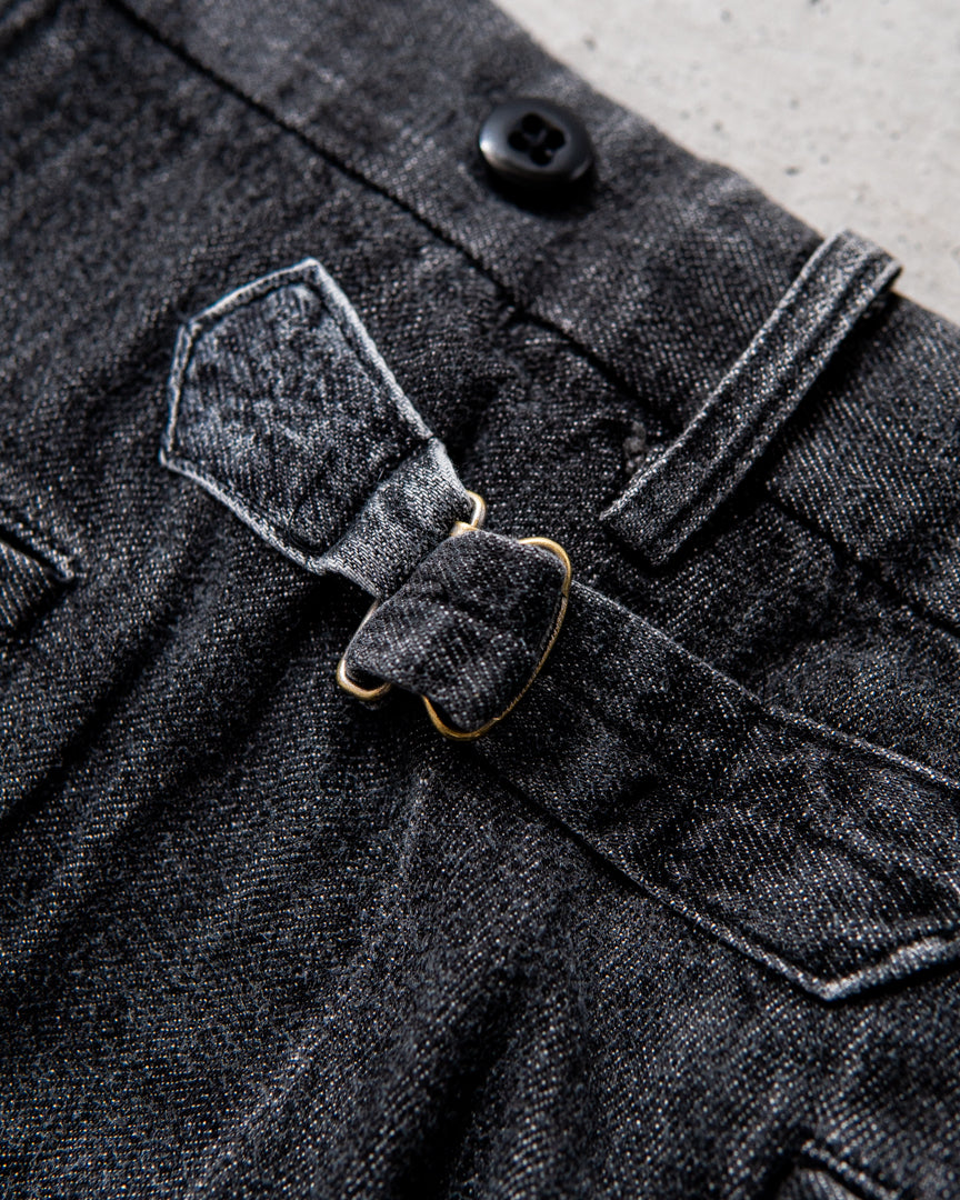 INTERIM VINTAGE FADE LIGHT DENIM MIL BAGGY TROUSER