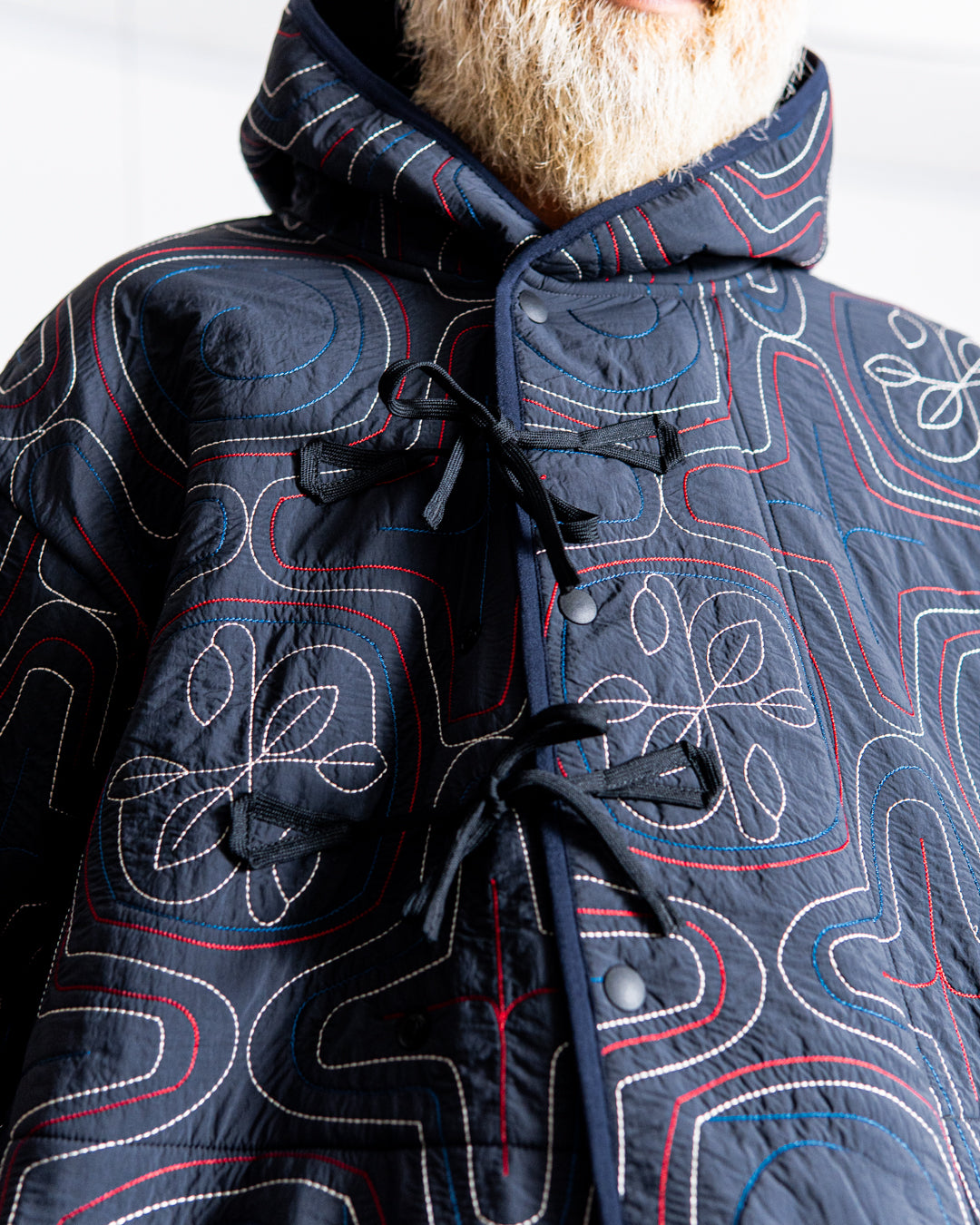 norbit Ainu quilted hood jacket