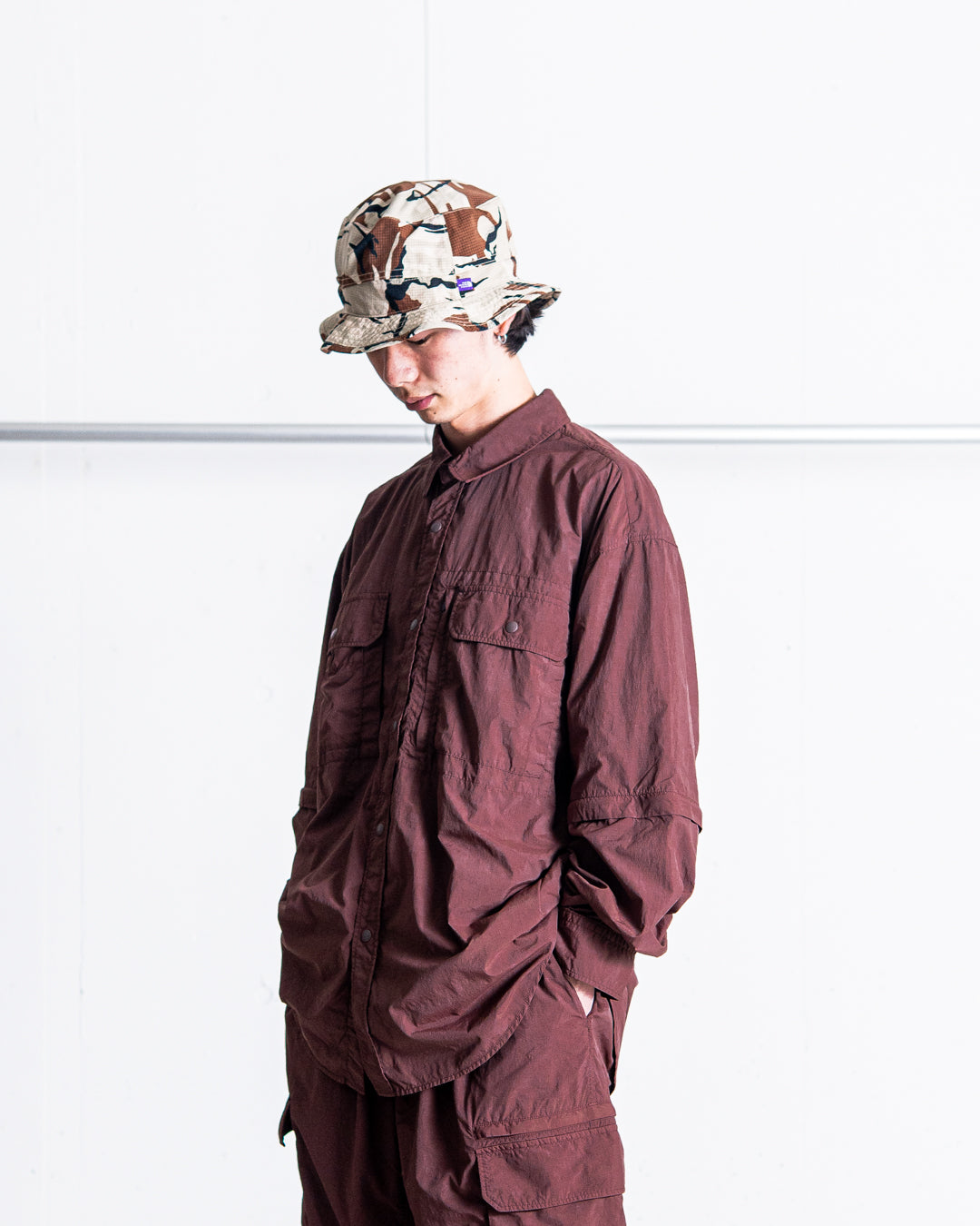 【2WAY ITEM】snow peak Garment Dyed Convertible Shirt