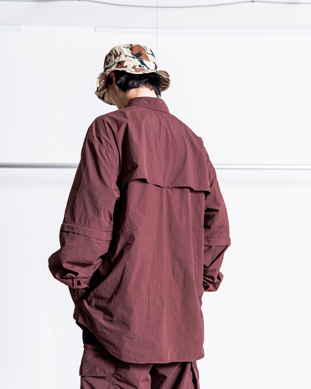 【2WAY ITEM】snow peak Garment Dyed Convertible Shirt