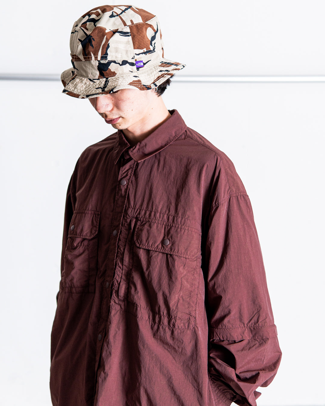 【2WAY ITEM】snow peak Garment Dyed Convertible Shirt