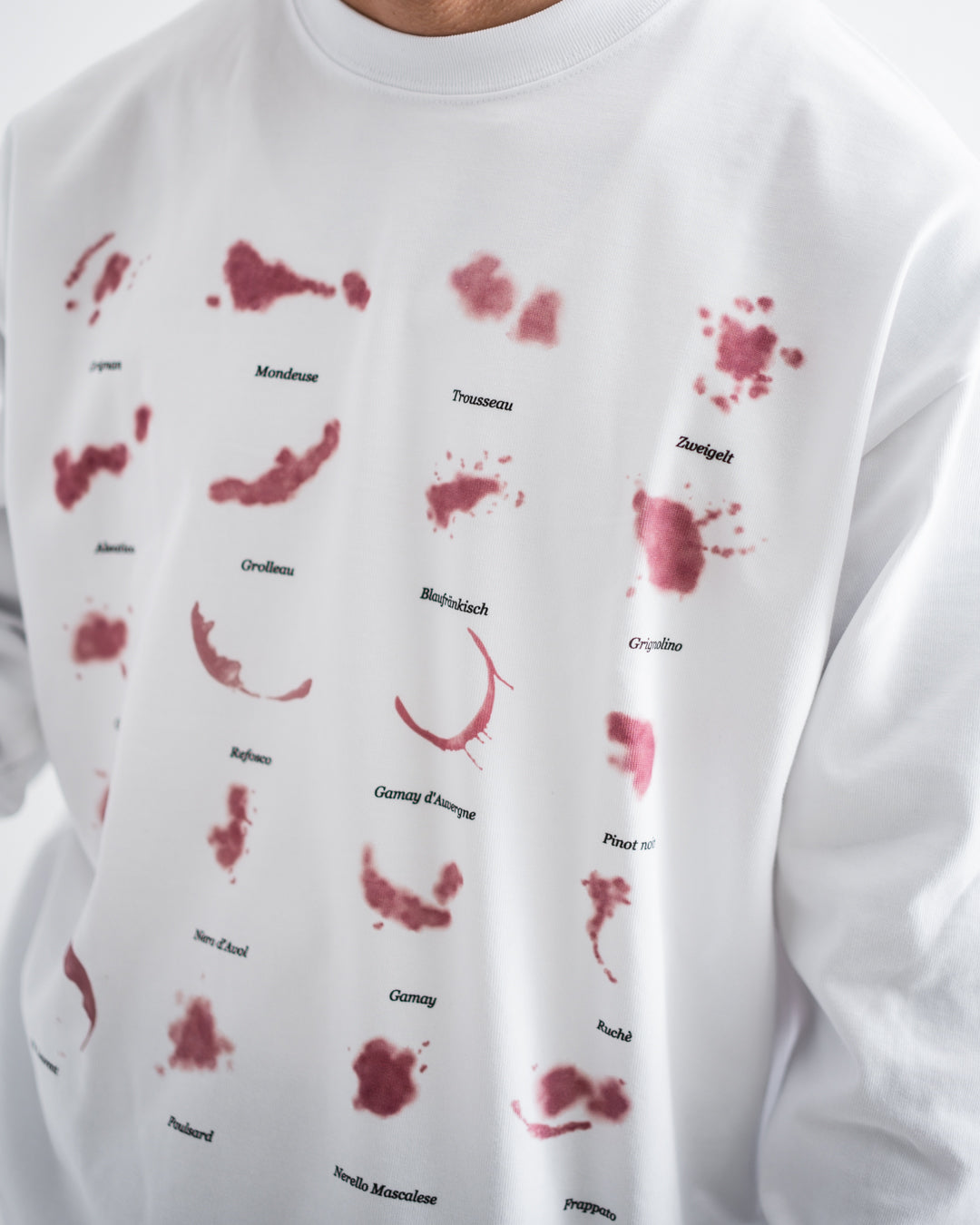 Somewhere in Tokyo Wine Stain Sweatshirt Tee Designed by SiT
