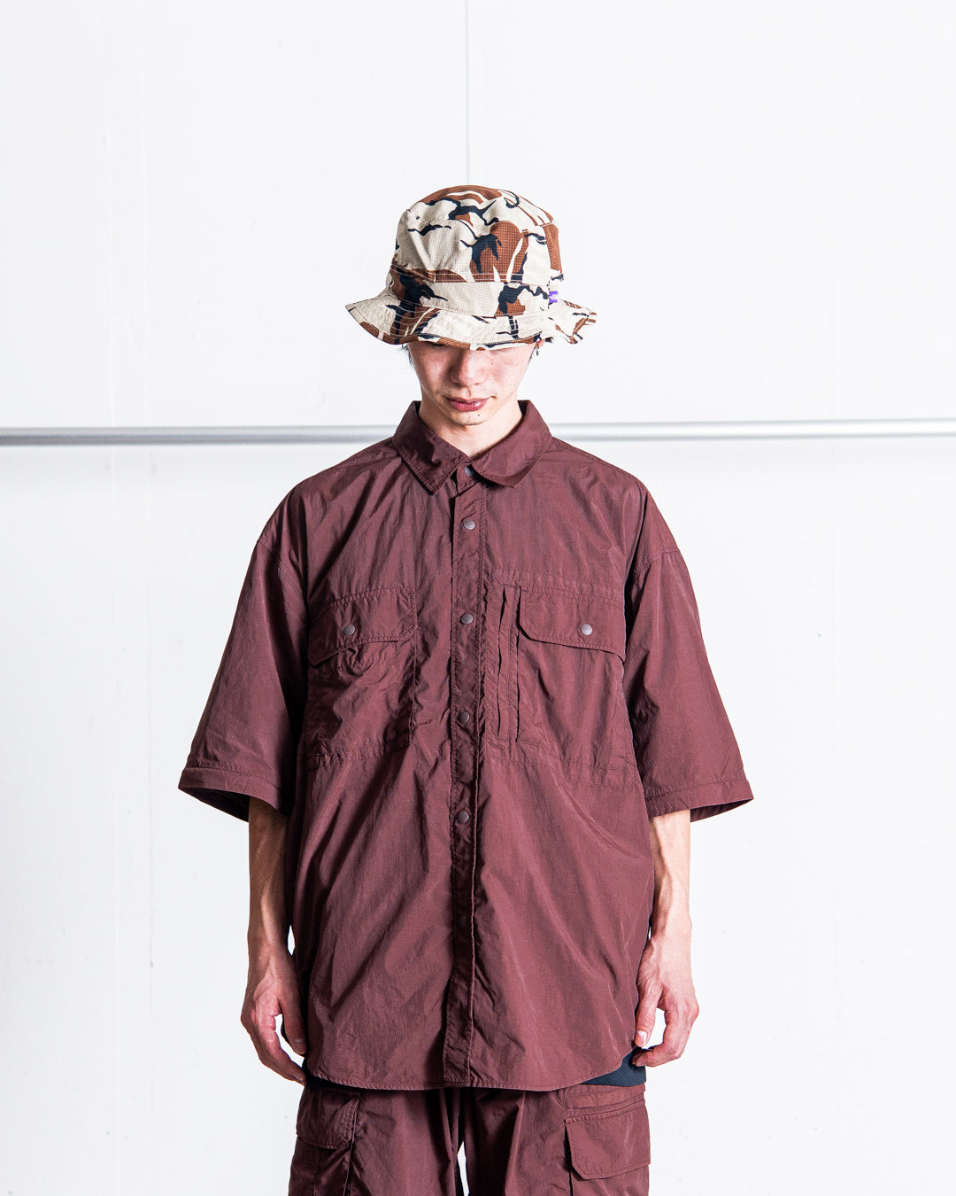 【2WAY ITEM】snow peak Garment Dyed Convertible Shirt