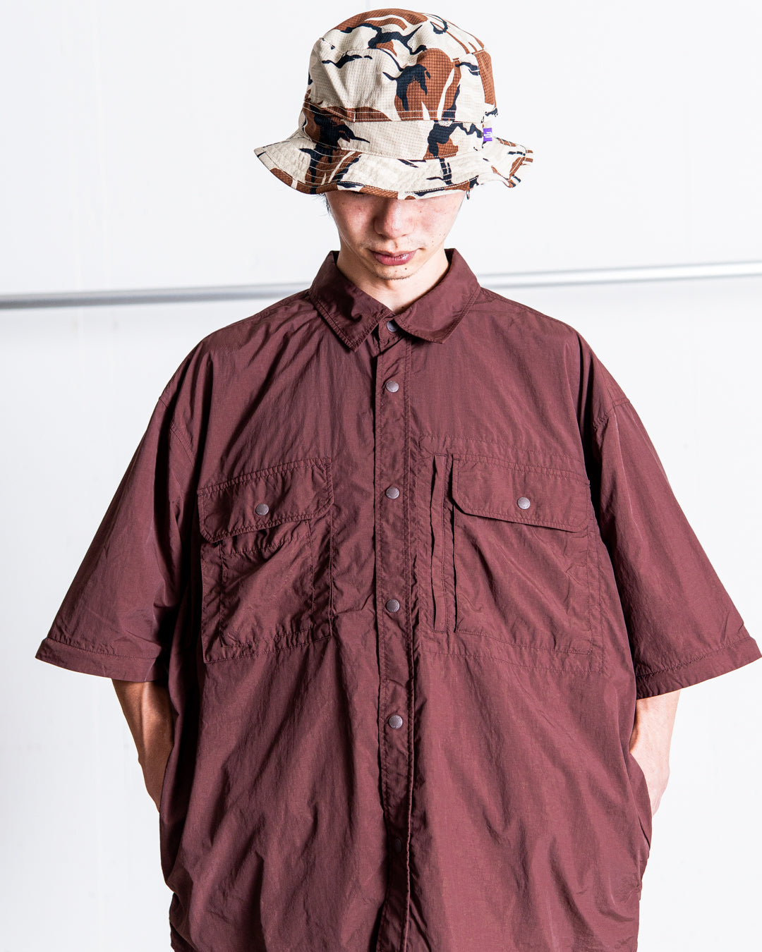 【2WAY ITEM】snow peak Garment Dyed Convertible Shirt