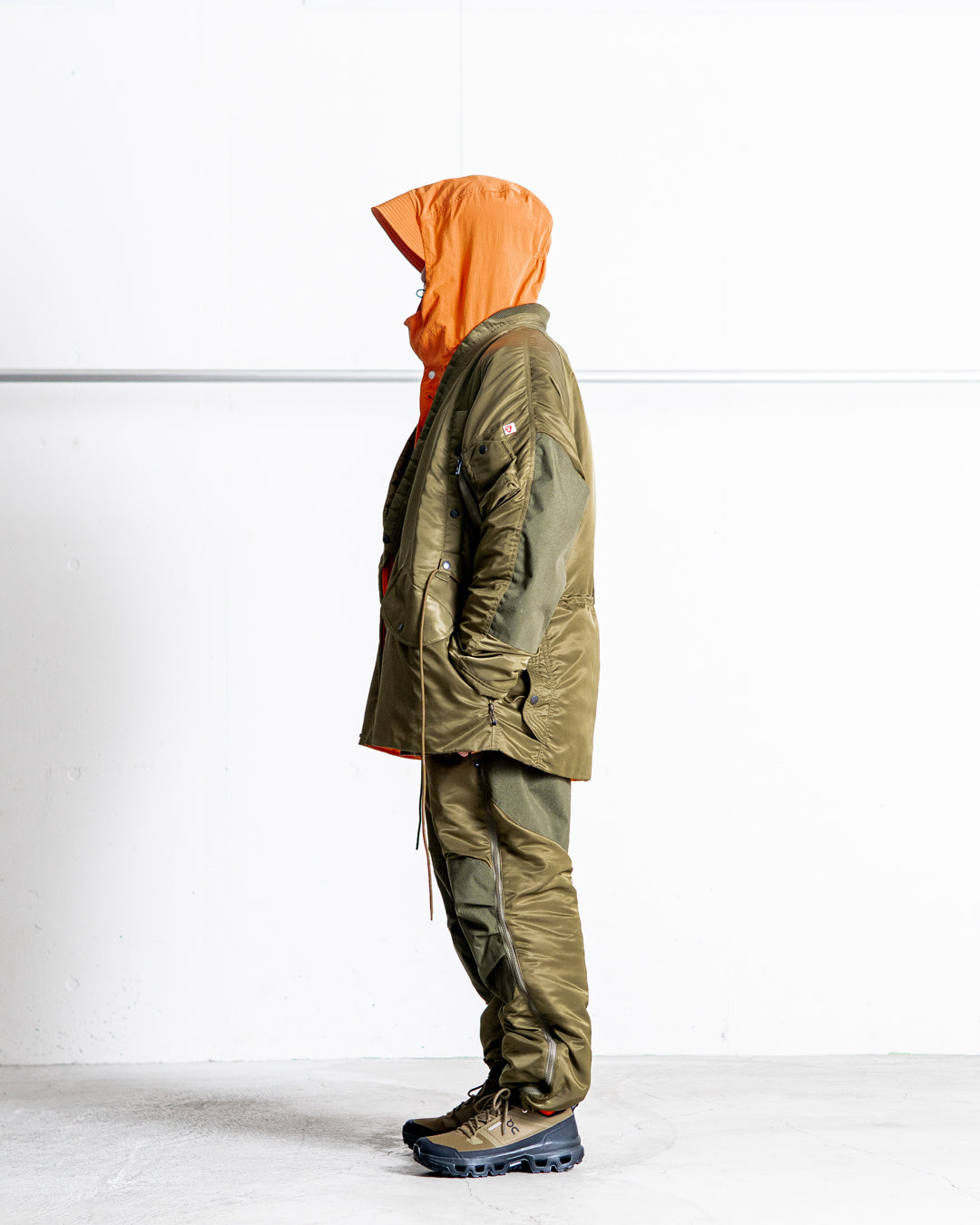 【Collaboration】norbit × Alpha industries Side-opening Padding Samue Pants