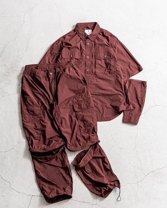 【2WAY ITEM】snow peak Garment Dyed Convertible Shirt