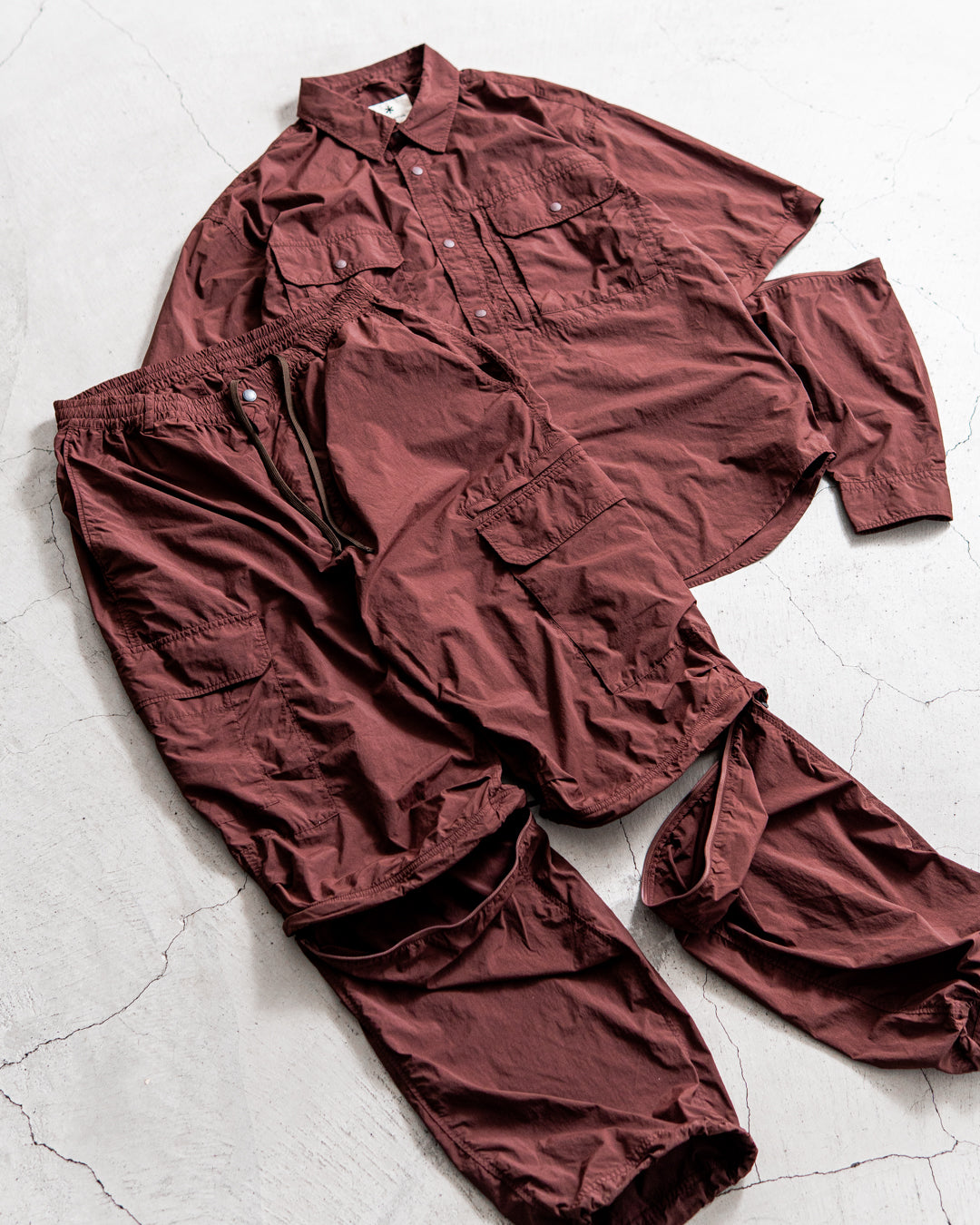 【2WAY ITEM】snow peak Garment Dyed Convertible Shirt