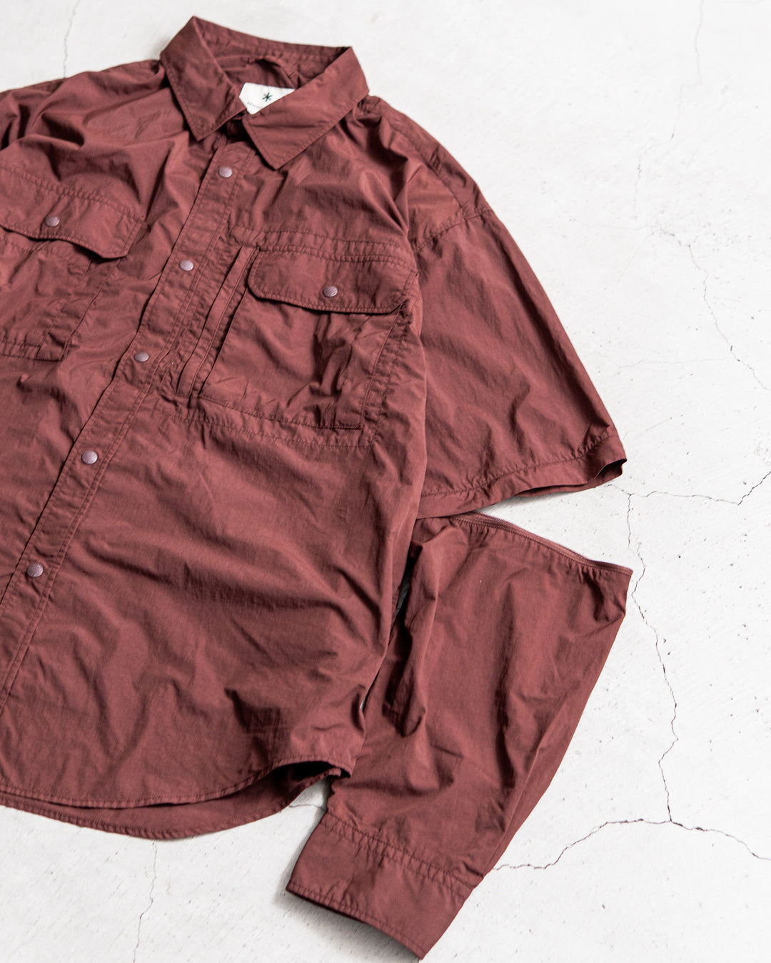 【2WAY ITEM】snow peak Garment Dyed Convertible Shirt
