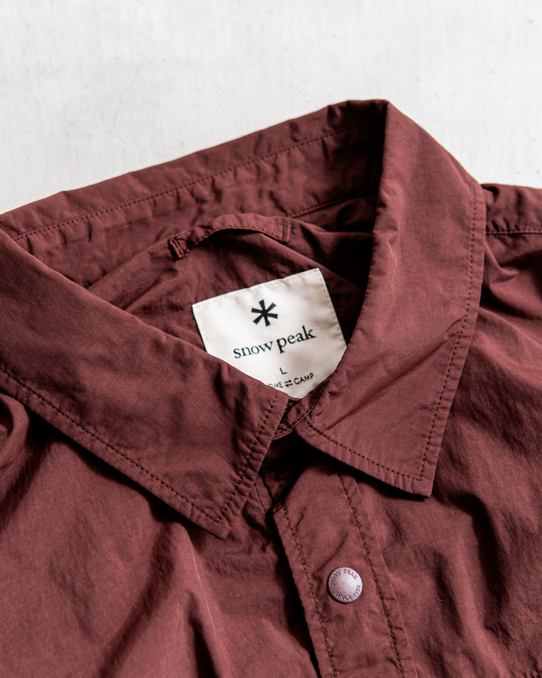 【2WAY ITEM】snow peak Garment Dyed Convertible Shirt