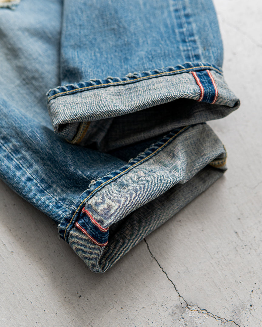 INTERIM VINTAGE WASHED "1953XX GRUNGE" SHUTTLE DENIM TROUSERS
