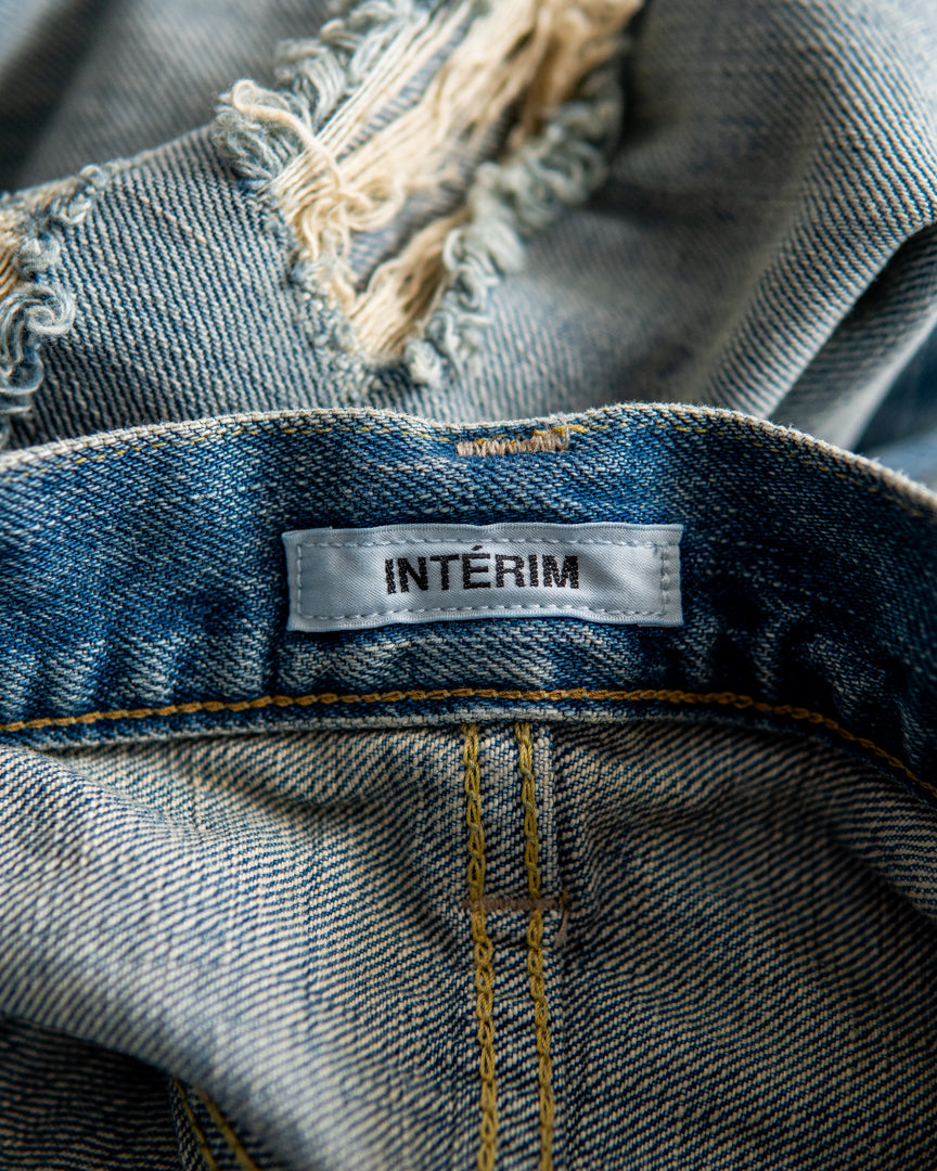 INTERIM VINTAGE WASHED "1953XX GRUNGE" SHUTTLE DENIM TROUSERS