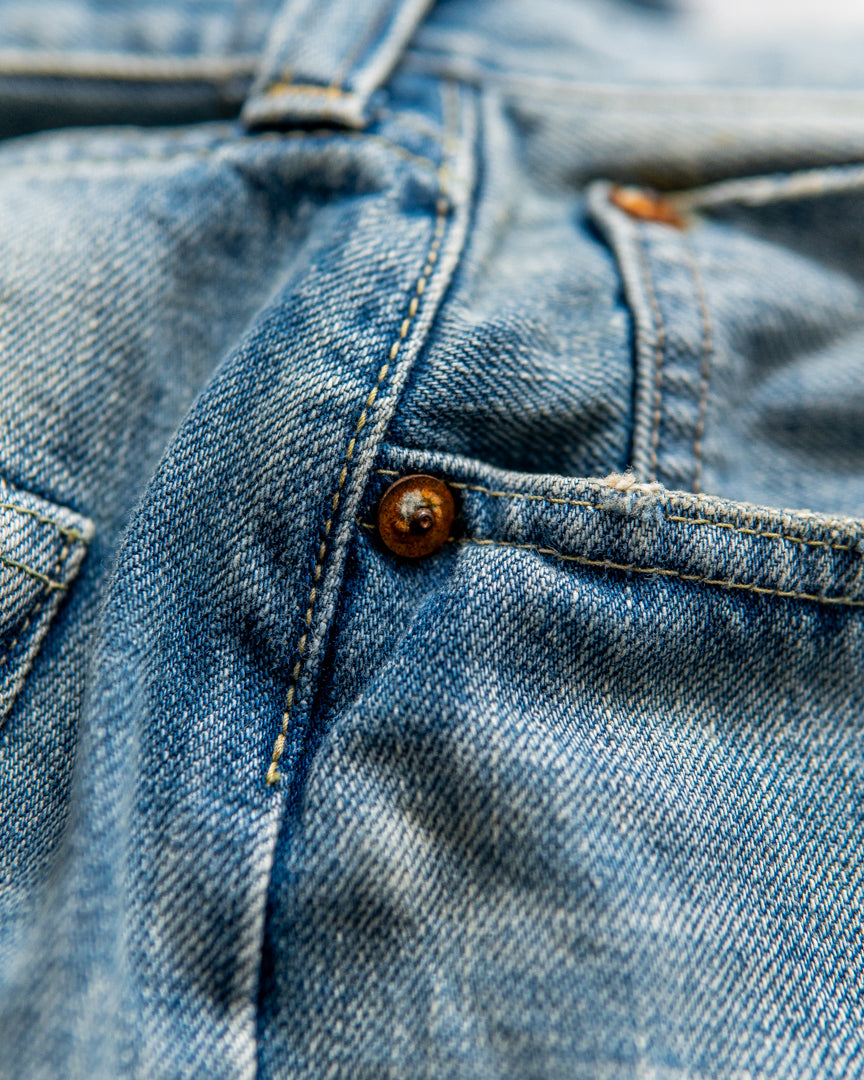 INTERIM VINTAGE WASHED "1953XX GRUNGE" SHUTTLE DENIM TROUSERS