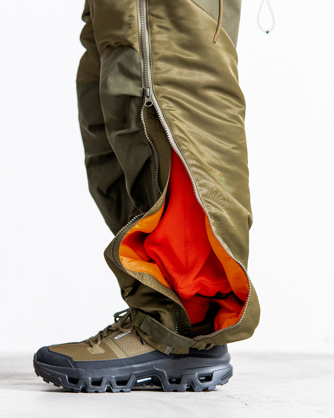 【Collaboration】norbit × Alpha industries Side-opening Padding Samue Pants