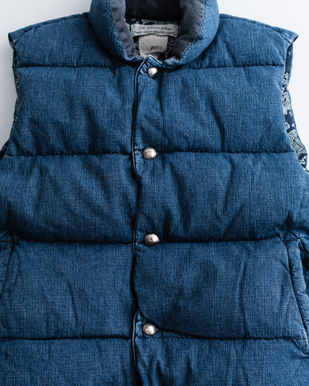 REMI RELIEF ナチュラル加工デニムダウンVEST