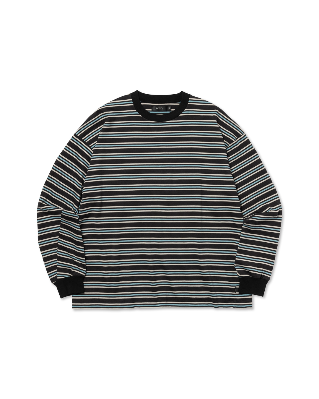 ROTOL WIDE TWIST LONG SLEEVE TEE BORDER