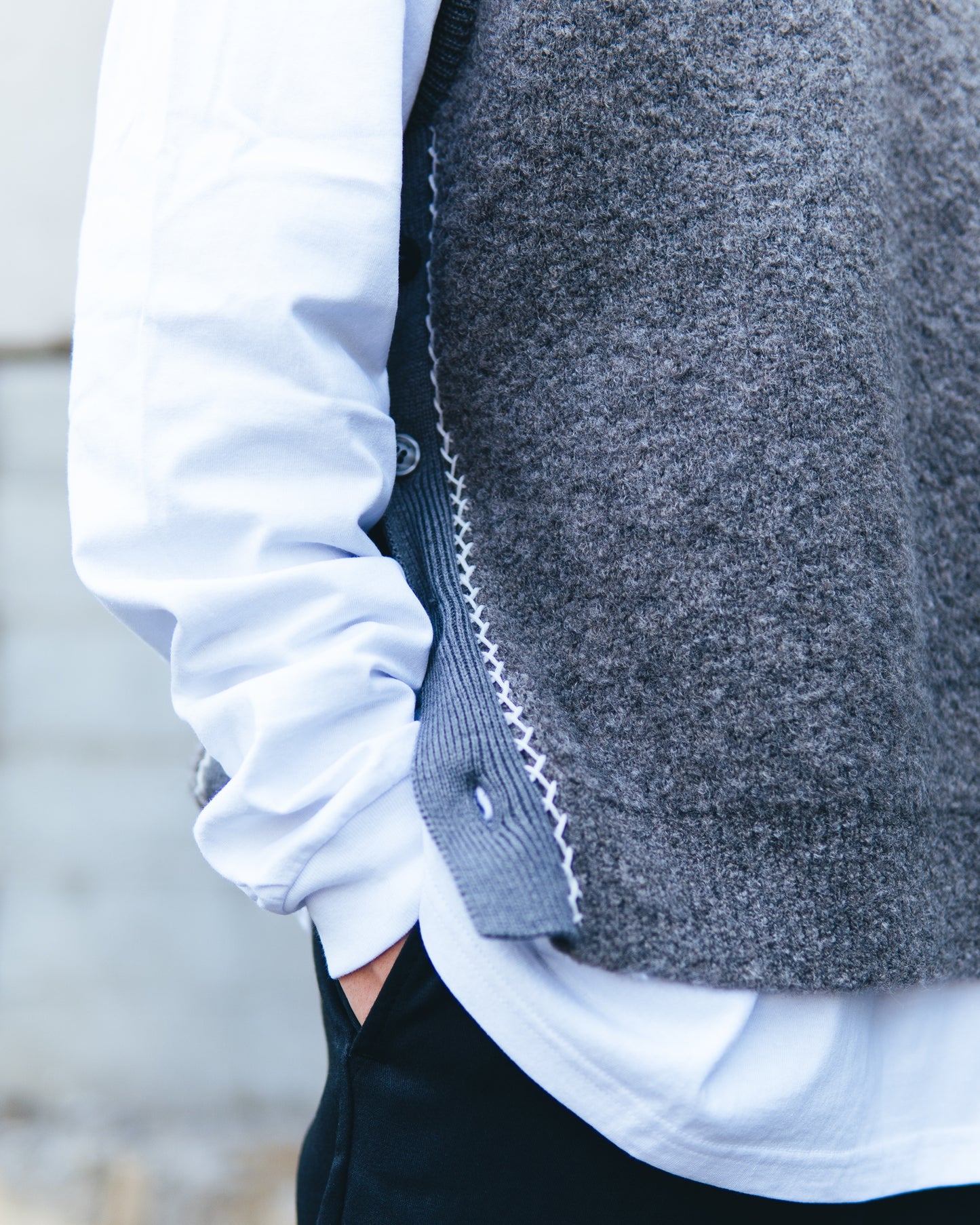Allege Boucle Knit Vest