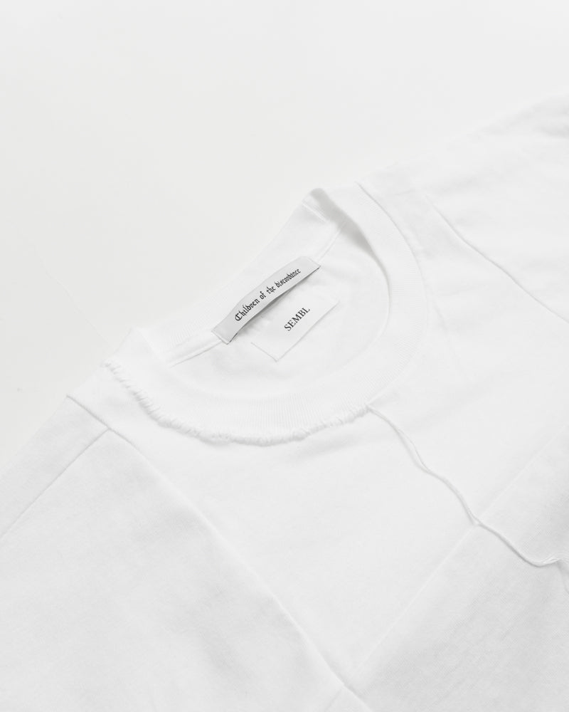 Children of the discordance RE-CONSTRUCTED VINTAGE PATCHWORK TEE G - WHITE
