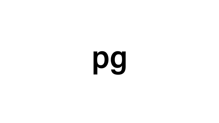 pg (ピージー)