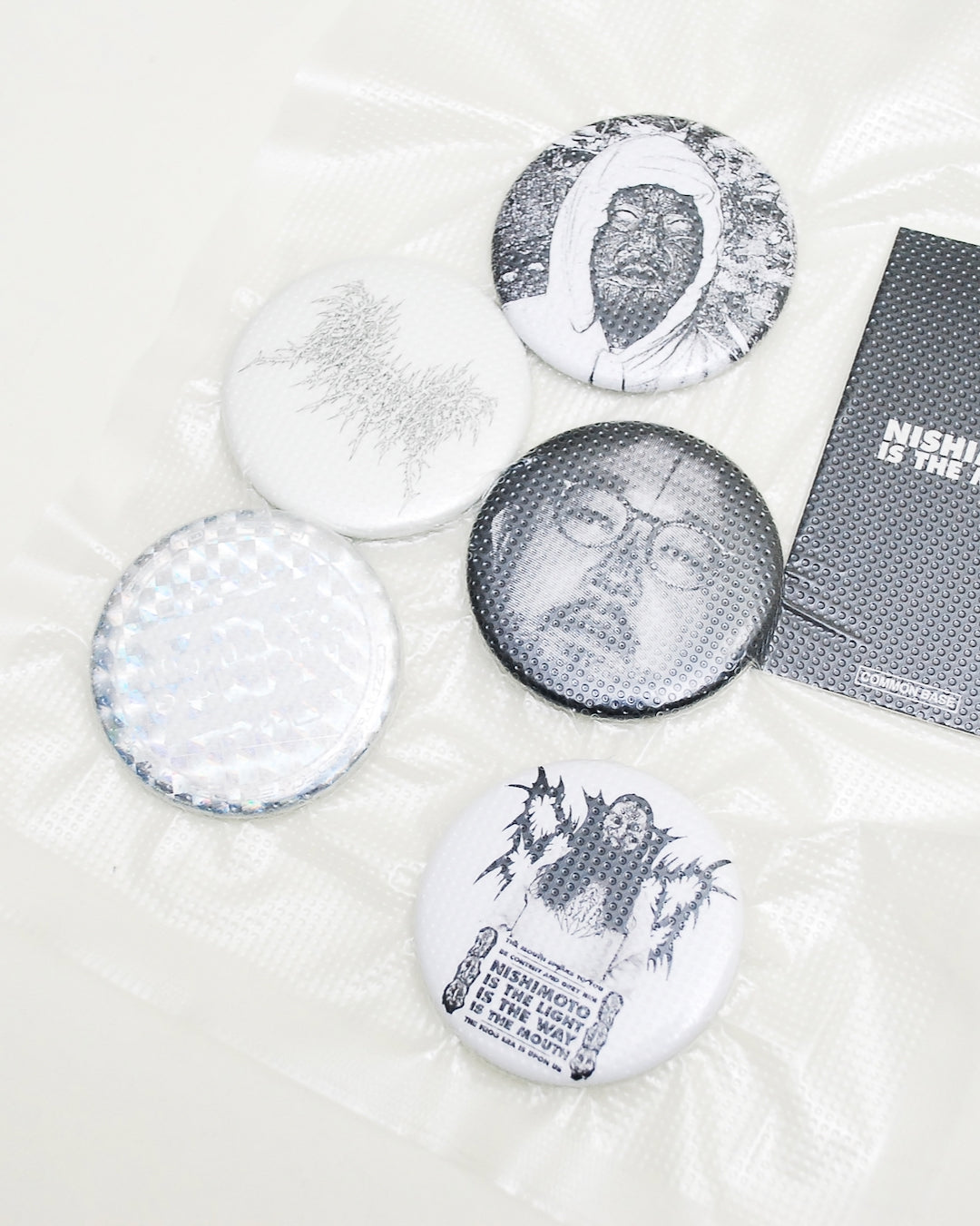 NISHIMOTO IS THE MOUTH METAL BADGE 5P SET