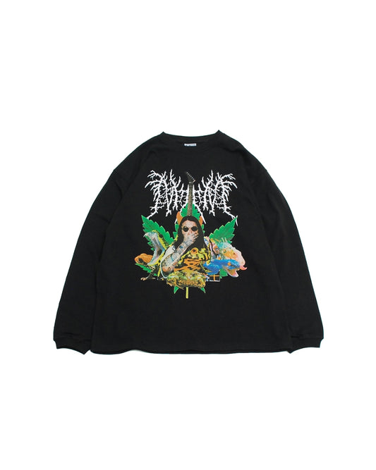 NISHIMOTO IS THE MOUTH METAL COLLAGE L/S TEE