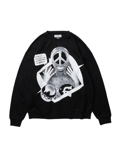 BIAS DOGS × Evisen Skateboards Max Machine CREW SWEAT