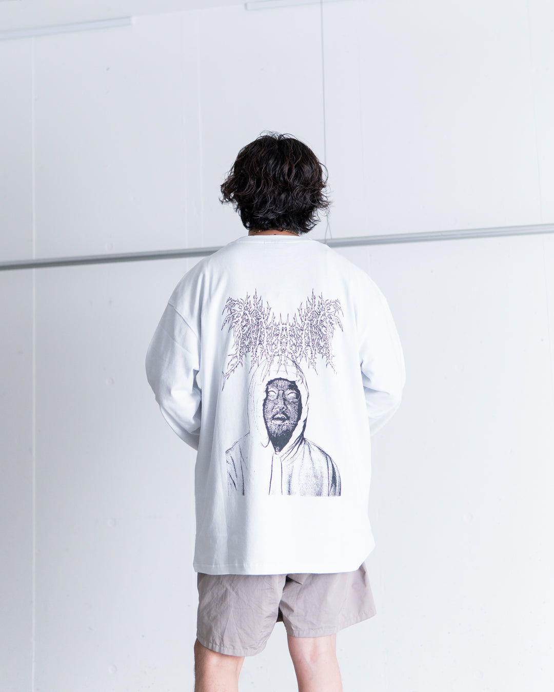 NISHIMOTO IS THE MOUTH METAL COLLAGE L/S TEE