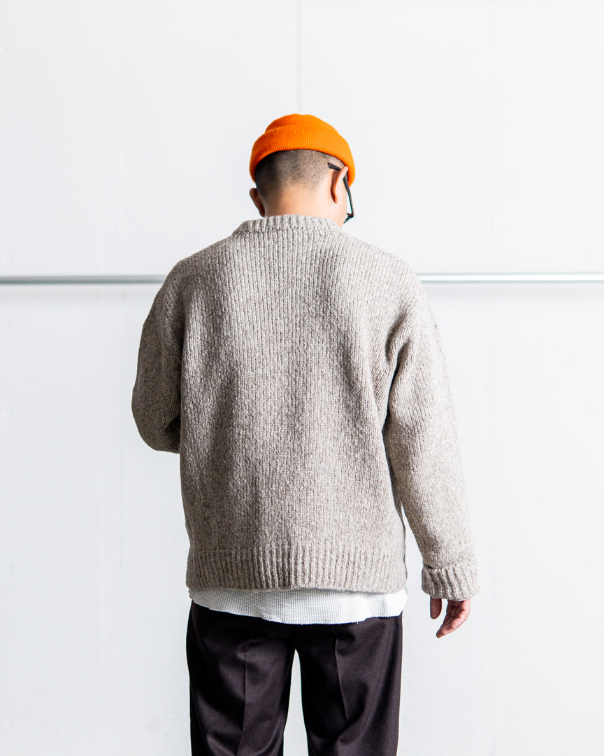 INTERIM HYPER BIG 3GG YAK ALPACA CREW SWEATER