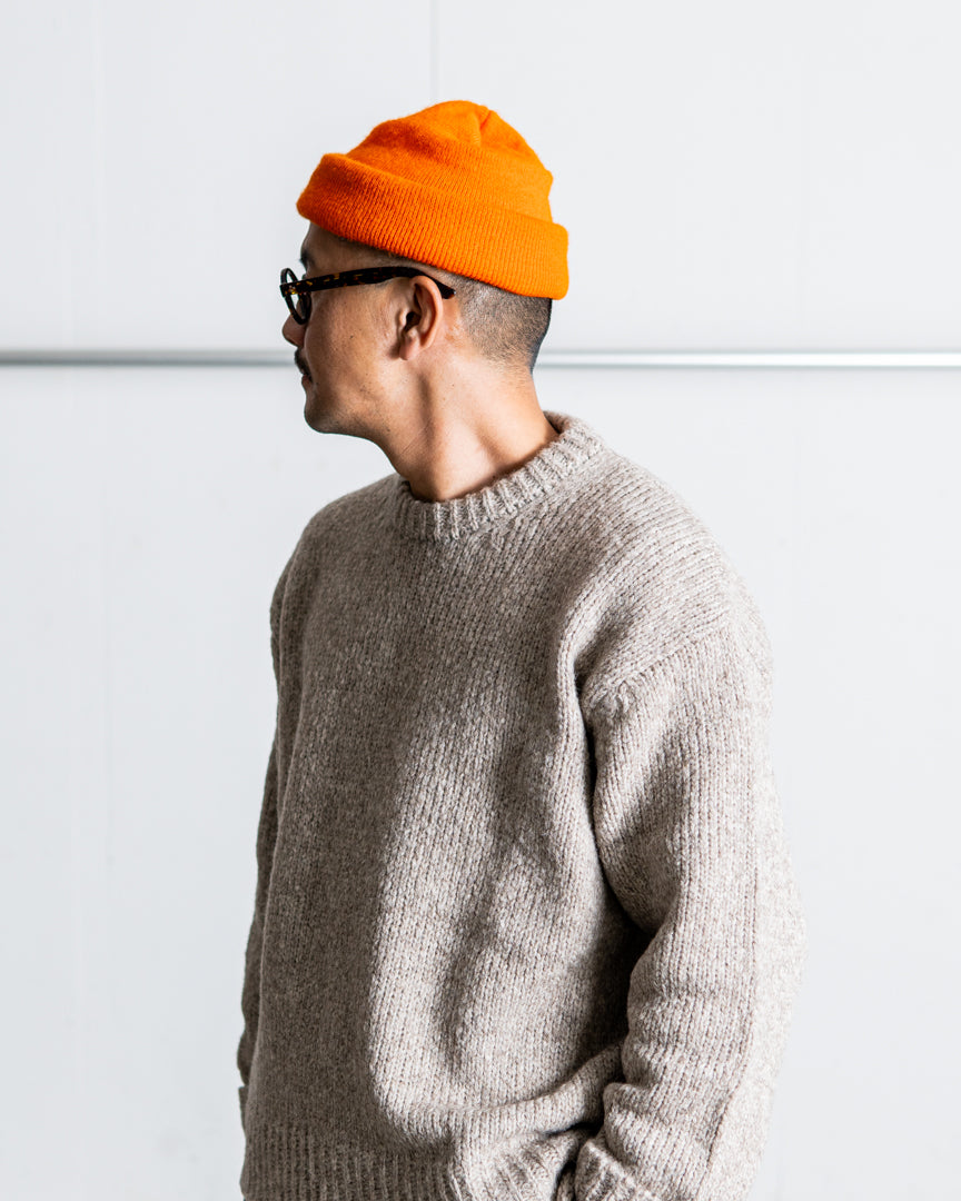 INTERIM HYPER BIG 3GG YAK ALPACA CREW SWEATER