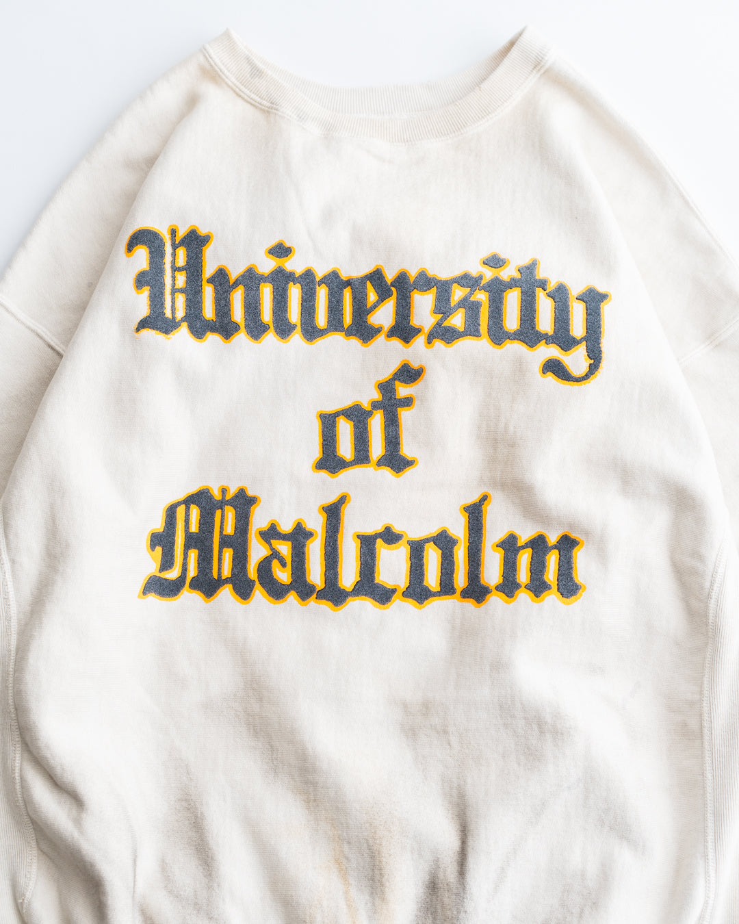 BOWWOW スウェット SWEATSHIRT AGE バウワウ ヴィンテージ 通販] BOWWOW(バウワウ) UNIV. MACLAREN LETTERING SWEATSHIRT AGED