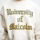 BOWWOW UNIV. MACLAREN LETTERING SWEATSHIRT AGED