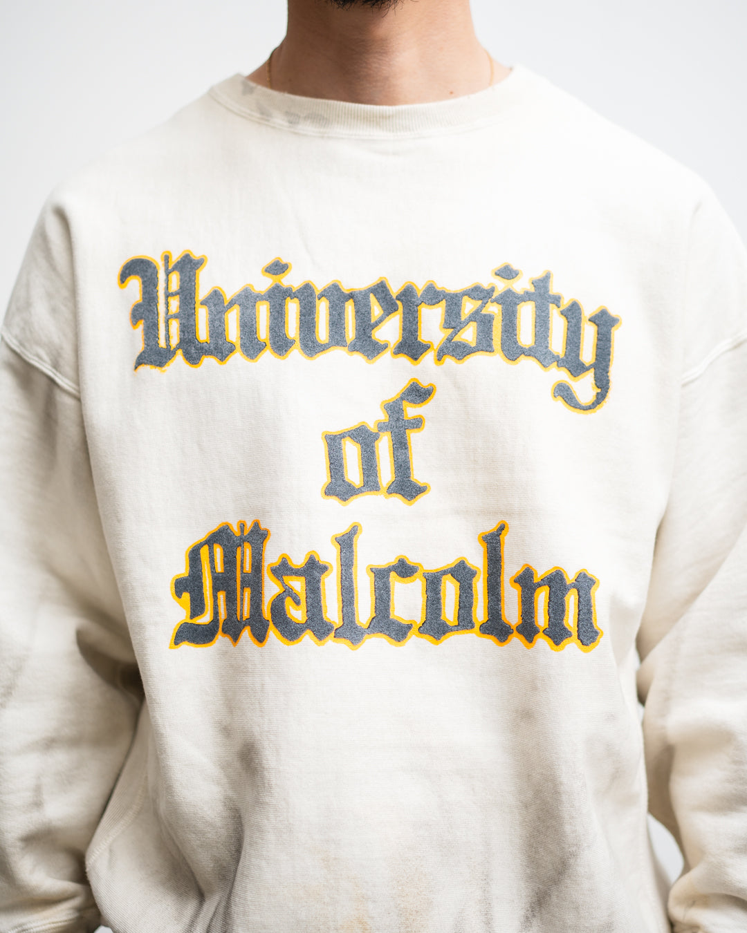 BOWWOW UNIV. MACLAREN LETTERING SWEATSHIRT AGED