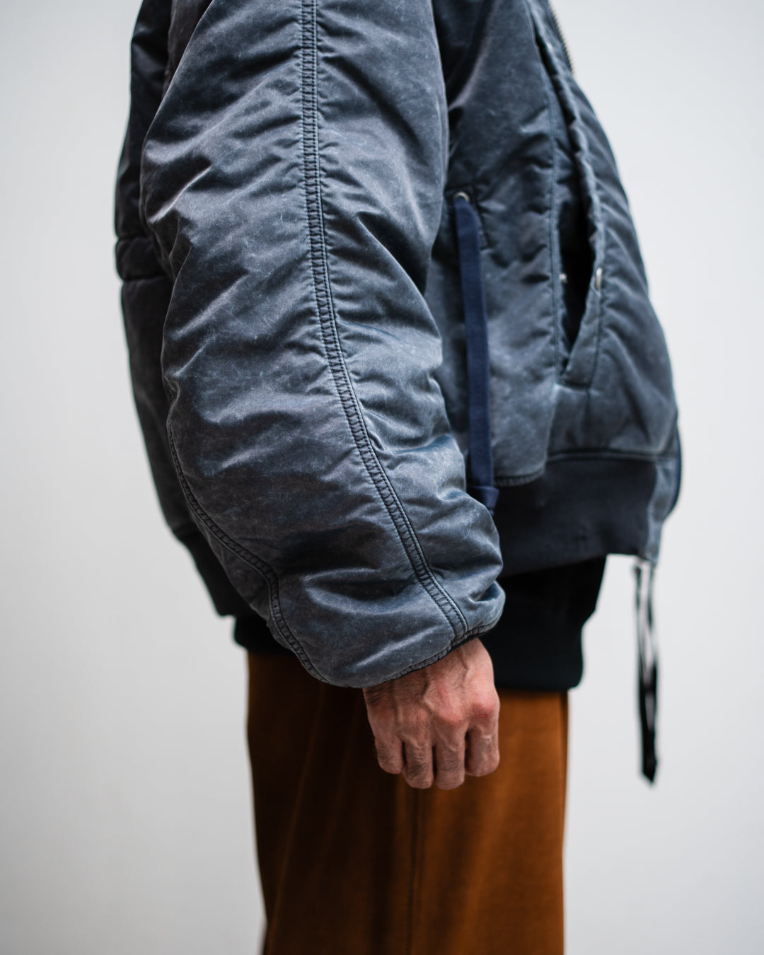 Name. WIDE POCKET FLIGHT JACKET : FADED
