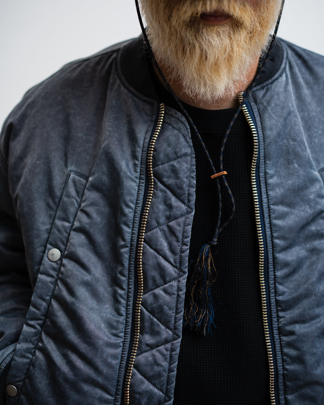 Name. WIDE POCKET FLIGHT JACKET : FADED